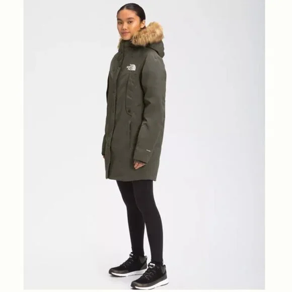 New North Face Women’s New Outerboroughs Parka Taupe Green Size XXXLarge